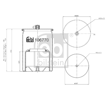 Mech, pneumaticke odpruzeni FEBI BILSTEIN 106770