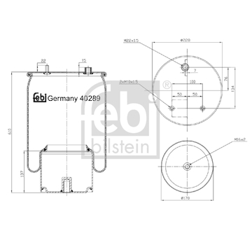 Mech, pneumaticke odpruzeni FEBI BILSTEIN 40289