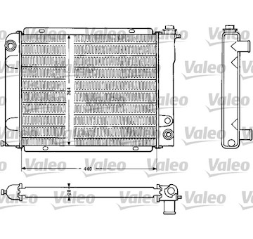 Chladič, chlazení motoru VALEO 810883