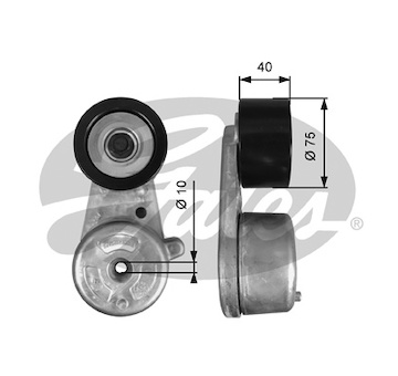 Napínák, žebrovaný klínový řemen GATES T38720