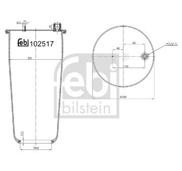 Mech, pneumaticke odpruzeni FEBI BILSTEIN 102517