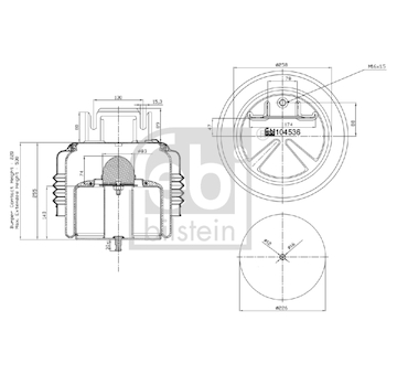 Mech, pneumaticke odpruzeni FEBI BILSTEIN 104536