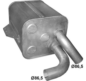 Zadní tlumič výfuku POLMO 69.69