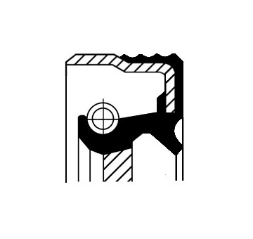 Těsnicí kroužek hřídele, hřídel převodovky CORTECO 12015305B