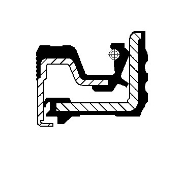 Těsnicí kroužek hřídele, diferenciál CORTECO 12018594B