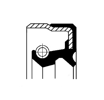 Těsnicí kroužek hřídele, náboj kola CORTECO 01019887B