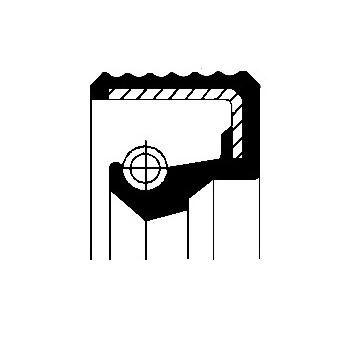 Těsnicí kroužek hřídele, hřídel převodovky CORTECO 01034676B