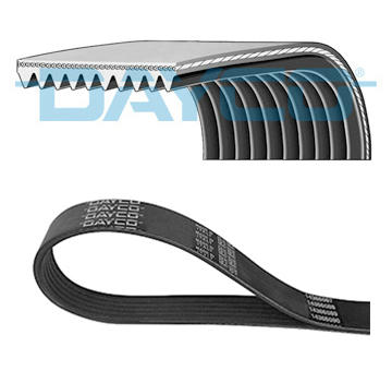 ozubený klínový řemen DAYCO 10PK1670HD