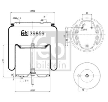Mech, pneumaticke odpruzeni FEBI BILSTEIN 39859