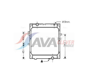Chladič, chlazení motoru AVA QUALITY COOLING MNA2004