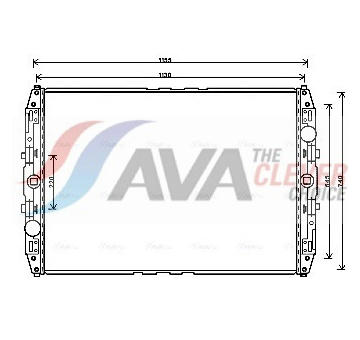 Chladič, chlazení motoru AVA QUALITY COOLING MN2087