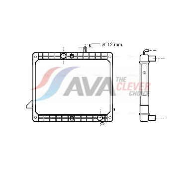 Chladič, chlazení motoru AVA QUALITY COOLING ME2175