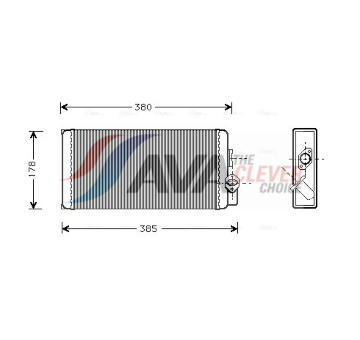 Výměník tepla, vnitřní vytápění AVA QUALITY COOLING MS6188