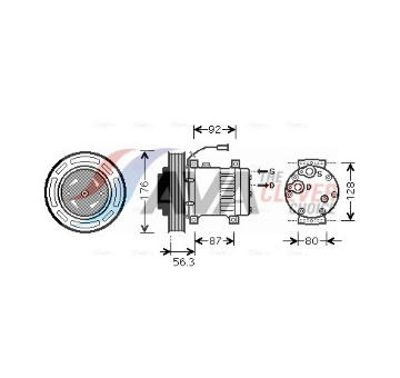 Kompresor, klimatizace AVA QUALITY COOLING VLAK053