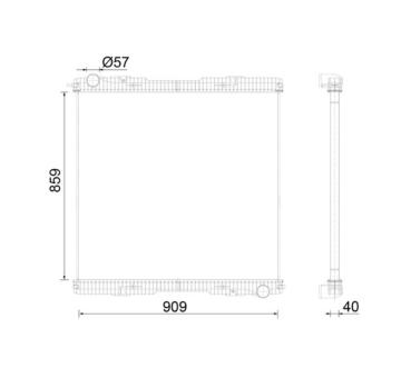 Chladič, chlazení motoru MAHLE CR 2151 000S