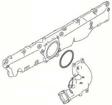 Těsnění, pouzdro kolena sacího potrubí ELRING 906.740