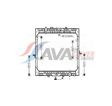 Chladič, chlazení motoru AVA Clever Choice DF2004
