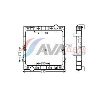 Chladič, chlazení motoru AVA Clever Choice IV2097