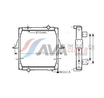 Chladič, chlazení motoru AVA Clever Choice RE2010