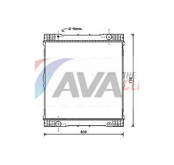 Chladič, chlazení motoru AVA Clever Choice ME2261N