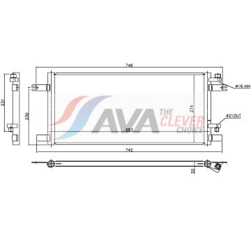 Kondenzátor, klimatizace AVA Clever Choice ME5359