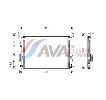 Kondenzátor, klimatizace AVA Clever Choice RE5013