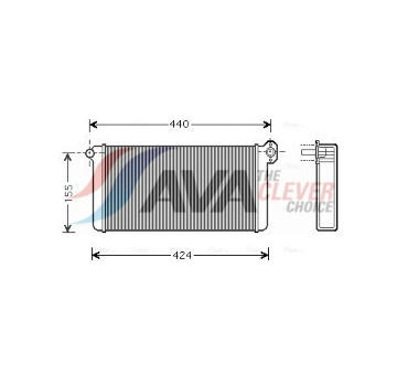 Výměník tepla, vnitřní vytápění AVA Clever Choice MEA6191
