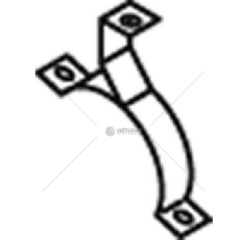 Drzak, vyfukovy system DINEX DIN64818