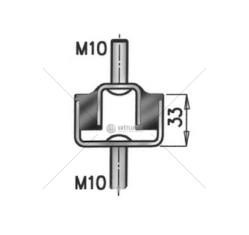 Drzak, vyfukovy system DINEX DIN69804