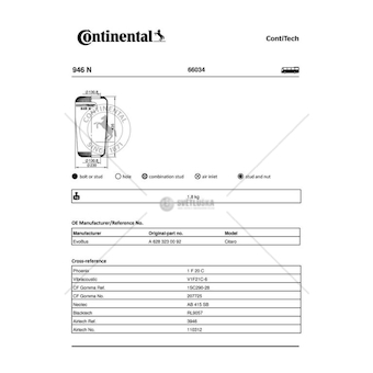 Manžeta měchu MB CITARO 05962 946N