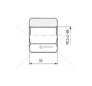 Matice třmenu M22*2 CSY AZBP-0027