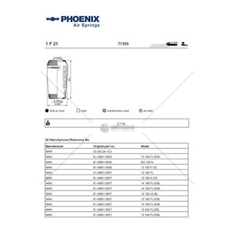 Mech, pneumaticke odpruzeni PHOENIX 1F21