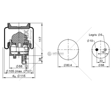 Mech, zaveseni kabiny PHOENIX C075185PHX