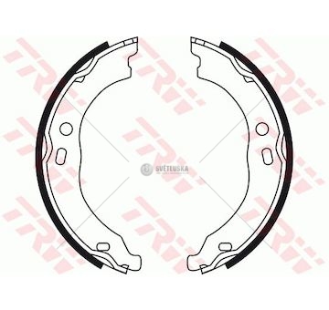 Sada brzdových čelistí, parkovací brzda TRW GS8744