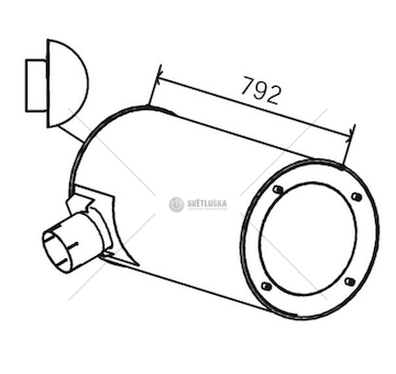 Střední tlumič výfuku DINEX DIN28453