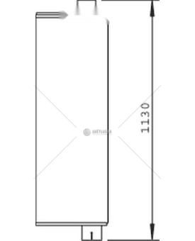 Střední tlumič výfuku DINEX DIN51301