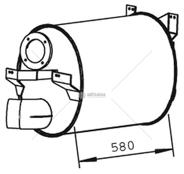 Střední tlumič výfuku DINEX DIN51334