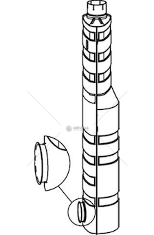 Střední tlumič výfuku DINEX DIN80454