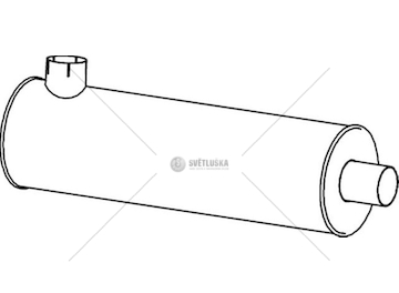 Střední-/zadní tlumič výfuku DINEX DIN28442