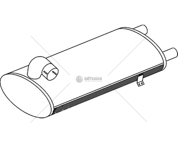 Střední-/zadní tlumič výfuku DINEX DIN50495