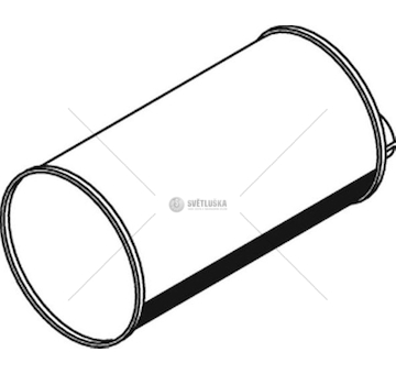 Střední-/zadní tlumič výfuku DINEX DIN69312