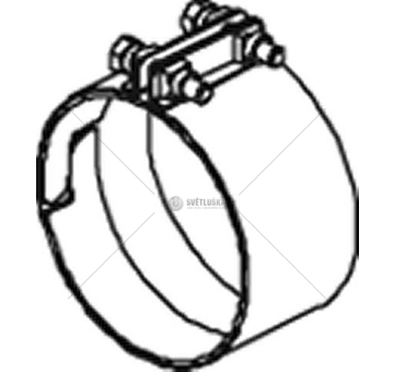 Upínač, výfukový systém DINEX DIN28904