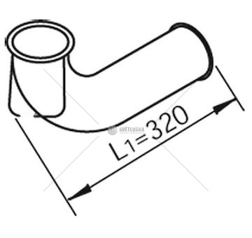 Výfuková trubka DINEX DIN80636