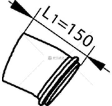Výfuková trubka DINEX DIN81134