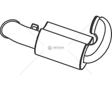 Zadní tlumič výfuku DINEX DIN81731