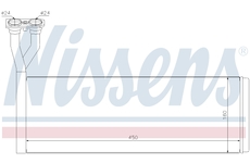 Výměník tepla, vnitřní vytápění NISSENS 75005