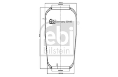 Mech, pneumaticke odpruzeni FEBI BILSTEIN 20946