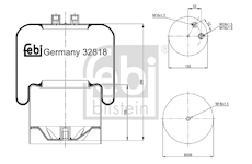 Mech, pneumaticke odpruzeni FEBI BILSTEIN 32818