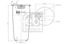 Mech, pneumaticke odpruzeni FEBI BILSTEIN 101301