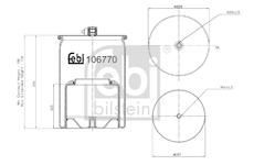 Mech, pneumaticke odpruzeni FEBI BILSTEIN 106770